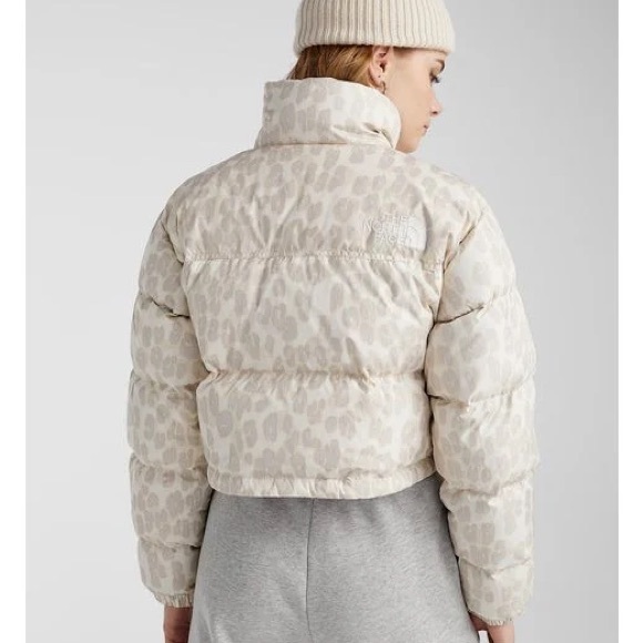 THE NORTH FACE CROPPED PRINTED NUPTSE SHORT JACKET Size Small - Picture 2 of 16